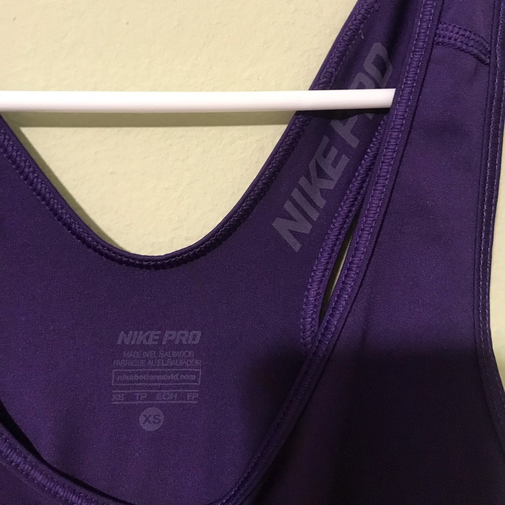 Nike Pro Purple Workout Racerback Tank Too - Picture 6 of 6
